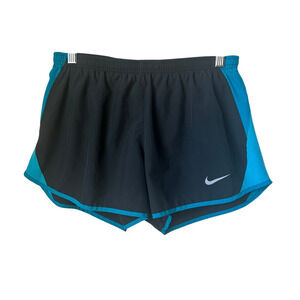 Nike Black and Blue Running Shorts - Large